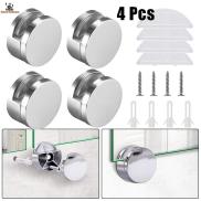 Rustless Zinc Alloy Mirror Hang Clips with Silicone Pad Set of 4 Clips