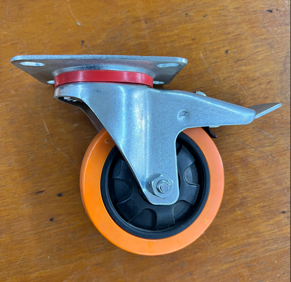 4'' (100mm) 5'' (125mm) MEDIUM DUTY POLYURETHANE CASTER WHEEL DIY