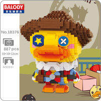 Balody 18376เกม Identity Movi Acrobat Duck Clown Animal Monster DIY มินิบล็อกเพชรอิฐของเล่นสำหรับเด็กไม่มีกล่อง