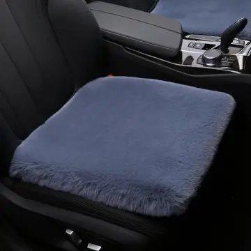 Seat Cushion Car Front Seat Cushion, Soft Warm Faux Rabbit Winter Auto Seat  Cover, Plush Vehicle Seat Protector Pad with NonSlip Backing, Car