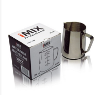 IMIX สแตนเลสกระป๋องนมที่มีขนาดภายใน350มล. (หนา) แก้วกาแฟ,โหลดอกไม้อุปกรณ์ชงกาแฟ1610-238