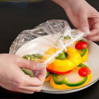 【hot】 Disposable Plastic Wrap with Elastic Bowl and Plate Cover Food Refrigeration Dustproof Preservation Cover