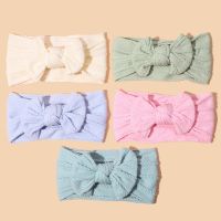 【YF】 44 Colors Bow Baby Headband for Child Bowknot Newborn Headwear Cables Turban Kids Elastic Headwrap Hair Accessorie New