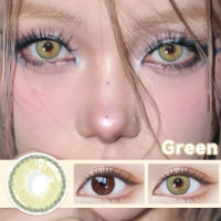 คอนแทคเลนส์คอนแทคเลนส์ ค่าสายตาสั้น Sorayama Green ขนาดมินิ -14.0mm