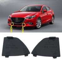 【CW】Car Front Lower Bumper Tow Hook Eye Cover Grille Caps For Mazda 3 2017-2018 B63B-50-101 B63B-50-102 Car Front Bumper Trim Cover