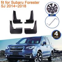 4X สำหรับ Subaru Forester SJ 2014 2015 2016 2017 2018บังโคลนอุปกรณ์เสริมรถยนต์ล้อหลังด้านหน้าแผ่นกันกระเซ็นที่บังโคลน