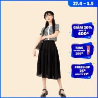 Áo len nữ ngắn tay cổ tròn 92WEAR, phong cách Hàn Quốc trẻ trung thumbnail