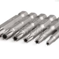 ดอกไขควงหัว Hex Torx ขนาด12ชิ้น/เซ็ต50มม. 1/4นิ้วชุดแม่เหล็ก M07สินค้าของ T5-T40