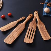 GUUE Non-Stick Wide Use Spoon Kitchen Use Cooking Tool Simple Natural Wood Spatula Tableware Kitchenware Rice Spoon