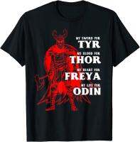 My Sword For Tyr, Blood For Thor, Heart Freya, Life For Odin. Nordic Viking T Shirt. New 100% Cotton Short Sleeve Casual T Shirt| | - Aliexpress