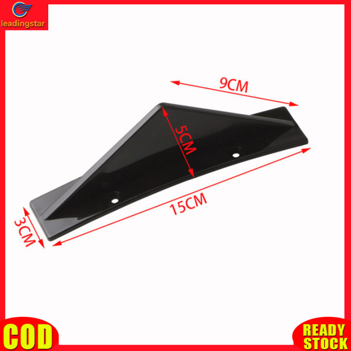 leadingstar-rc-authentic-4pcs-universal-curved-shape-rear-bumper-diffuser-triangular-rear-spoiler-trim-covers-lip-wing-splitter