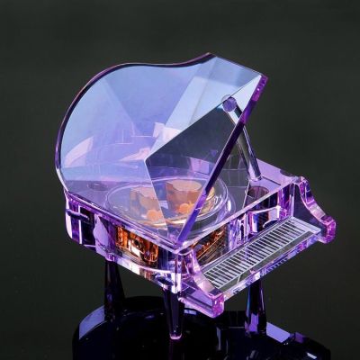 The upscale crystal piano music box of creative furnishing articles teacher girlfriend wife birthday teachers day Chinese valentines day gift