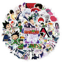 50ชิ้นHunter X Hunter HXHแล็ปท็อปสติ๊กเกอร์DIYสติกเกอร์สำหรับกระเป๋ากระเป๋าโทรศัพท์ของเล่นรถยนต์โต๊ะแล็ปท็อปจักรยานกันน้ำ