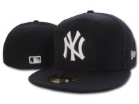 หมวกชาวประมง NYหมวก Baseball Cap New York Men Women 59FIFTY SnapBack Cap W Close Full Fit Black