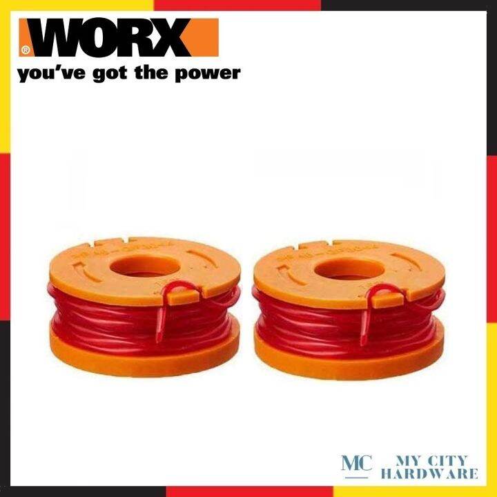 WORX WA0004 Replacement 10Foot Grass Trimmer/Edger Spool Line (2 Units