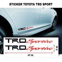 TRD sportivo 1 คู่ สติ๊กเกอร์งานตัด ประกอบมือทุกชิ้นอย่างดี