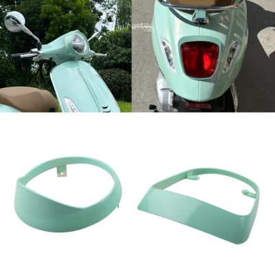 ◎ For VESPA Primavera 150 2019-2022 Motorcycle Headlight Ring Headlamp Cover Tail Light Cover Tail Lamp Protector Cover