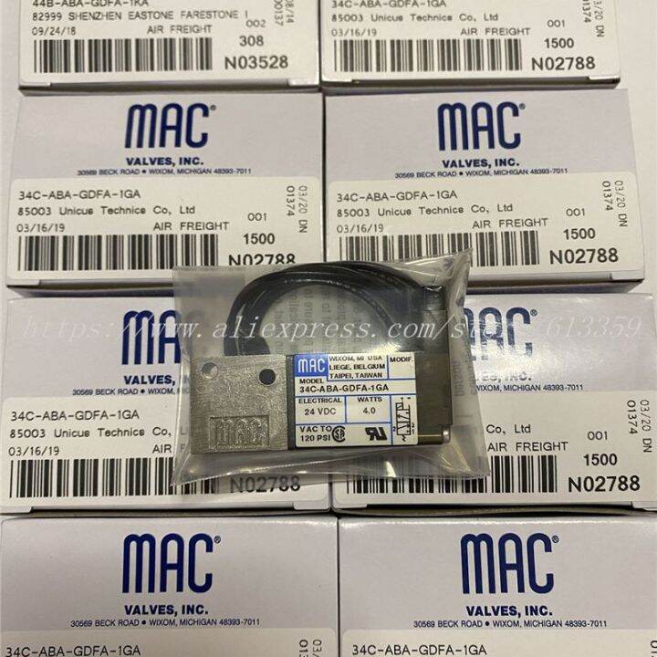 34C-ABA-GDFA-1GA MAC Solenoid Valve 100% New Original | Lazada