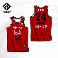 DWIGHT RAMOS #24 TOYAMA GROUSES B.LEAGUE FULL SUBLIMATED JERSEY