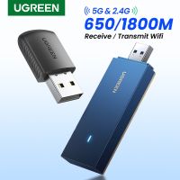 UGREEN อะแดปเตอร์ Wifi AC650 AX1800 Wifi6/5 5G &amp; 2.4G ดองเกิลการ์ด Wifi ยูเอสบีสำหรับแล็ปท็อปเดสก์ท็อปเสาอากาศ Wifi การ์ดเน็ตเวิร์กอีเตอร์เน็ต USB