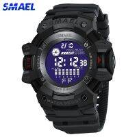 「Dark blue watch」 SMAEL OutdoorWatchWatches ผู้ชายแฟชั่น LedStopwatch ปลุกนาฬิกาข้อมือบุรุษ BigMilitary นาฬิกาสำหรับชาย