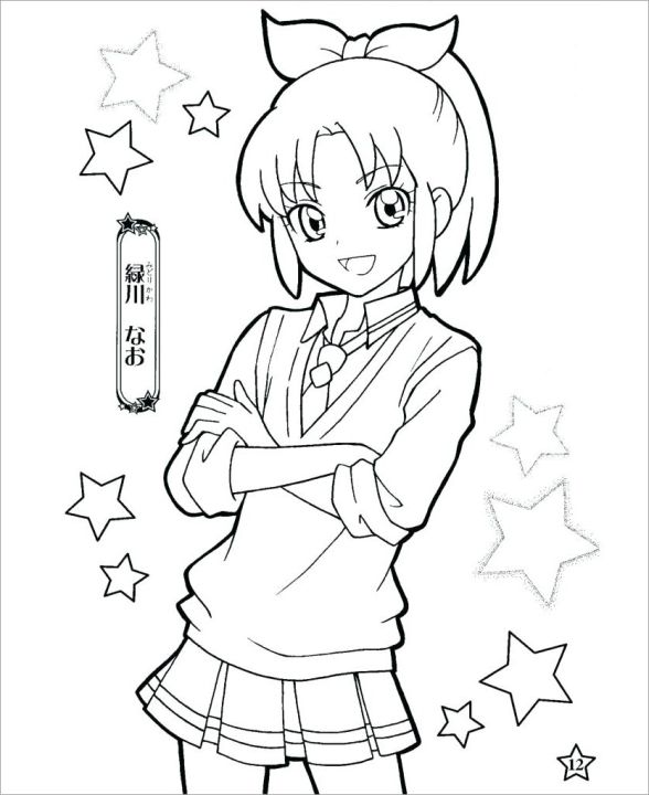 Tranh tô màu chibi cute dễ thương và anime chibi đẹp nhất  Trường Tiểu  học Thủ Lệ