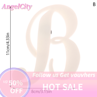 ?AngelCity ตกแต่งสำหรับถุงบักเกิลถุงสีขาวอุปกรณ์เสริมกระเป๋าโท้ทลายตัวอักษรภาษาอังกฤษกระเป๋ายางชายหาดปรับแต่งเองได้