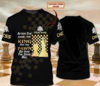 Chess  - Personalized Name 3D T-shirt