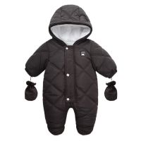 Winter Newborn Baby Boy Jumpsuit Plus Velvet Warm Infant Boy Outerwear Coat Toddler Girl Snowsuit Baby Winter Romper Outfit