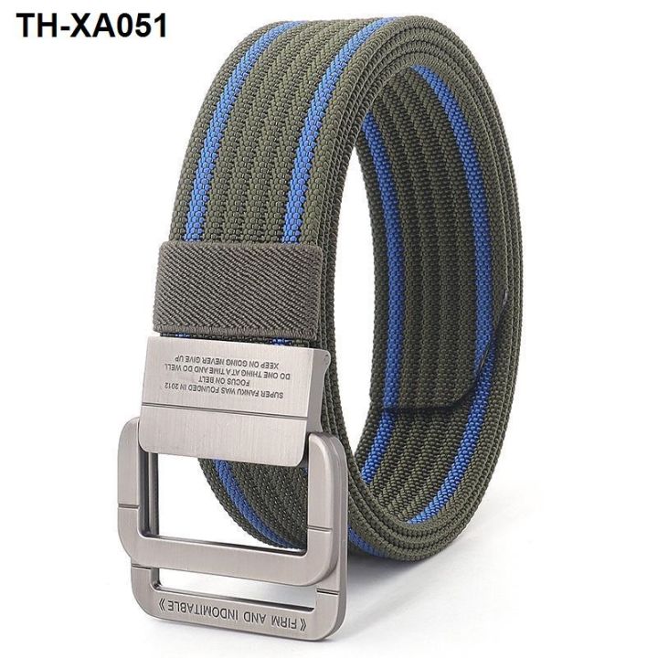korean-version-of-nylon-belt-mens-tactical-sports-outdoor-alloy-double-ring-buckle