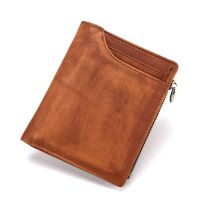 ZZOOI Real Cowhide Men Wallets Genuine Leather Clutch Wallet Male Coin Purse Passport Cover Pouch Business Document Case Card Holder