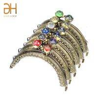 【cw】 8.5CM 6 Colors Gem Clasp Lock Semicircle Embossing Metal Frame Purse Accessories 【hot】 !