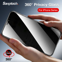 Sanptoch 360 ป้องกันหน้าจอความเป็นส่วนตัวสำหรับiPhone 11 12 13 Pro Max MiniกระจกนิรภัยสำหรับiPhone X Xs Max XR 7 8 Plus SE 2020 เต็มรูปแบบฟิล์มป้องกัน