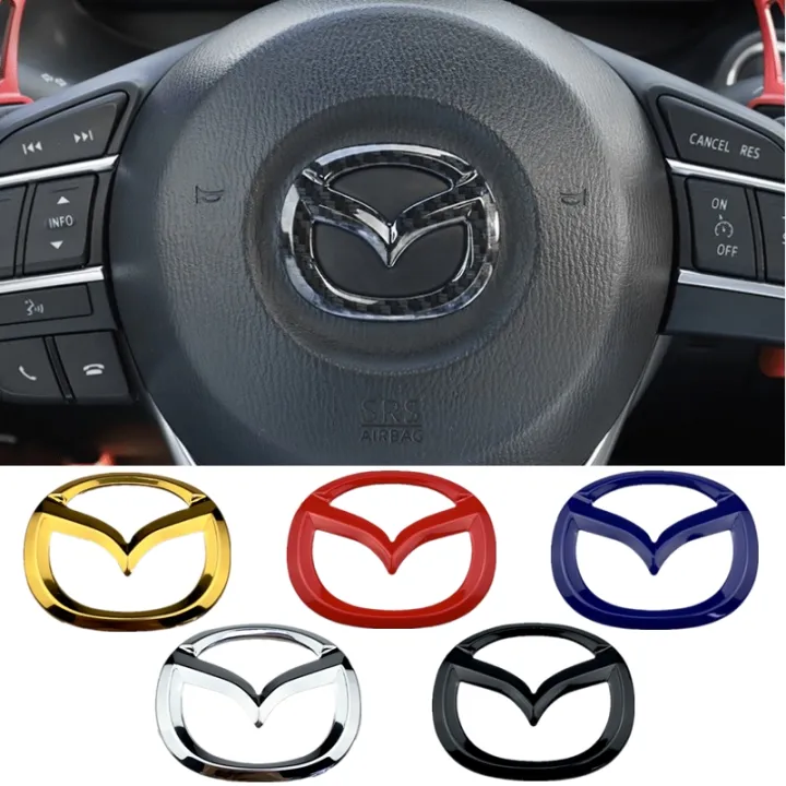 1 Piece Mazda Logo Car Steering Wheel Emblem For Mazda 2 3 6 Cx4 Cx5 Cx8 Cx9 Atenza Axela Interior Steering Wheel Sticker Badge Decoration Auto Accessories Lazada