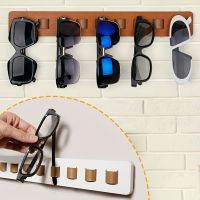 【CC】❉✜  Sunglass Organizer Glasses Holder for Wall Wood Eyeglass Hanging Holder Sunglasses Storage