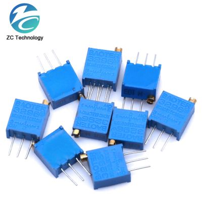 3296W 50 100 200 500 1K 2K 5K 10K 20K 50K 100K 200K 500K 1M ohm Multiturn Trimmer Potentiometer High Precision Variable Resistor