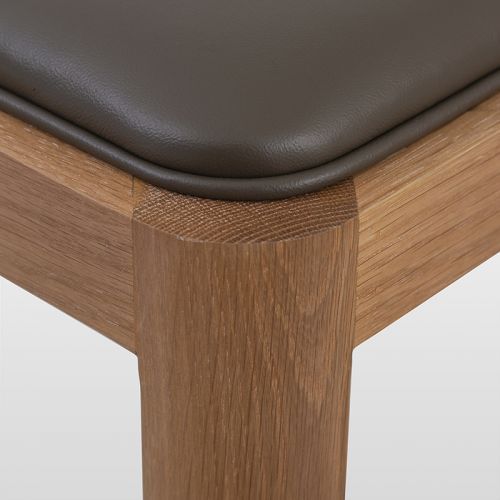 modernform-ม้านั่ง-รุ่น-grunto-ไม้โอ๊คสีธรรมชาติ-หุ้มหนังสีน้ำตาล-w130xd40xh45cm