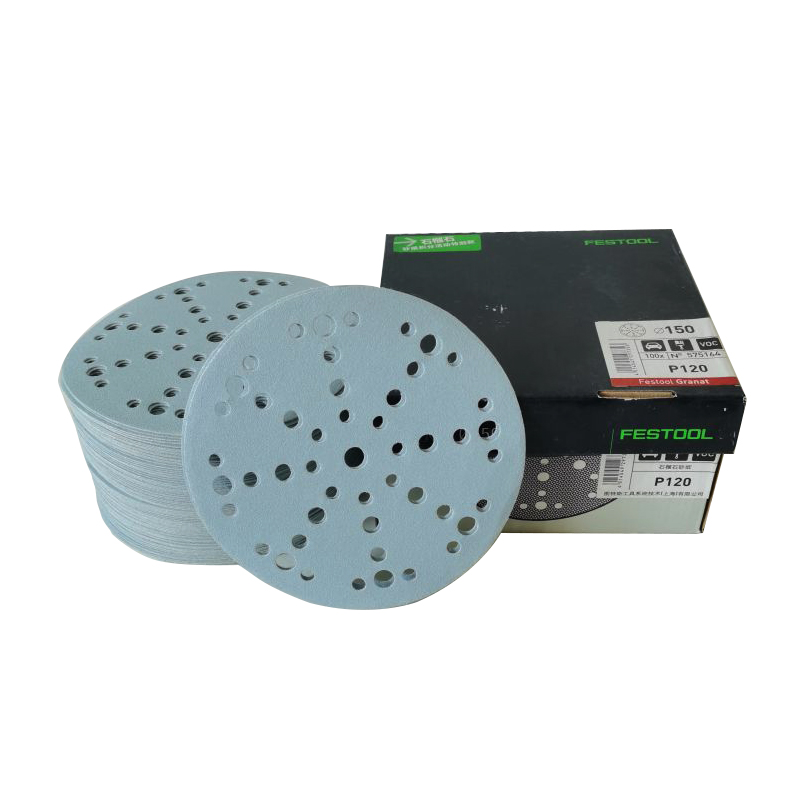 Festool 100PCS 150mm 6" Wet Dry Sanding Discs For Festool 17 Hole Sandpaper Pads 80 Grit 