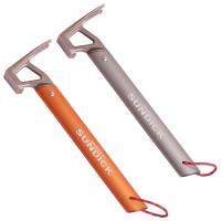 Camping Tent Peg Hammer Multifunctional Tent Nail Extractor Claw Hammer Stainless Steel Stakes Nail Puller Hammer Outdoor Tools