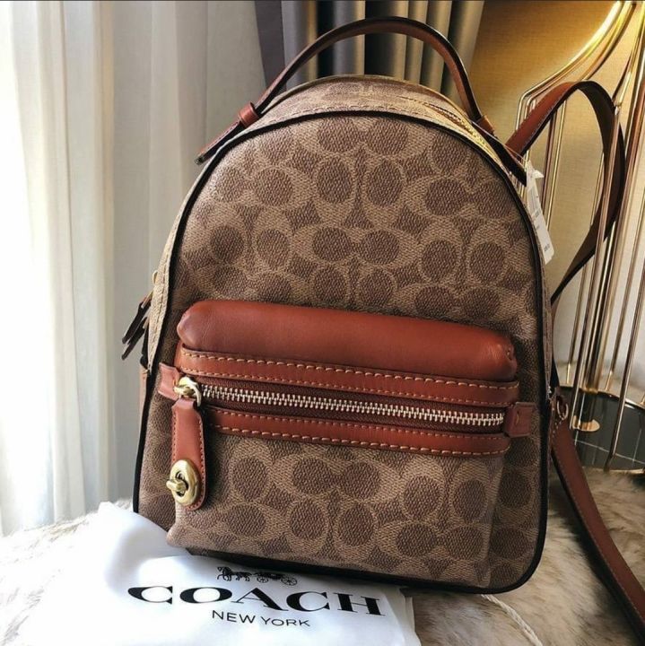 Original Coach 32715 Backpack Campus In Signature Coated Canvas