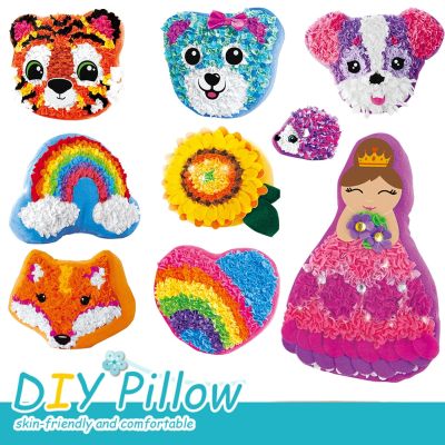 DIY Material Package Kids Arts Craft Making Children Pillow Plush Toys Handmade Unique Doll Parent-Child Interactive Toys Girls