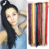 KDJFJEOFML 50 กรัม ผู้หญิง ยาว สี การต่อผม ผอม โครเชต์ Dreads Hair ผมถักเปียสังเคราะห์ Zizi กล่องถักเปียโครเชต์ มัดผม