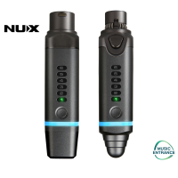 NUX B-3 Plus Wireless Microphone system ระบบไมโครโฟนไร้สาย B3 Plus สามาถใช้งานได้ถึง 60 ฟุต คุณภาพความละเอียดสูงถึง 24 bit / 44.1 kHz)