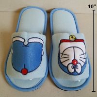ลิขสิทธิ์แท้ รองเท้าอยู่บ้าน รองเท้าใส่ในบ้าน รองเท้าสลิปเปอร์ slipper ฟรีไซด์ ขนาดยาว 10 นิ้ว ลาย Doraemon โดเรม่อน