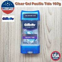 ยิลเลตต์ เจลใส ระงับกลิ่นกาย สำหรับผู้ชาย Clear Gel Pacific Tide Antiperspirant/Deodorant 107g - Gillette โรออนสติ๊ก