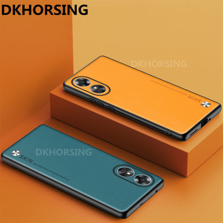 dkhorsing-เคสใส่โทรศัพท์หนัง-oppo-a78-5g-2023สแควร์รูปแบบ-anti-drop-และลื่นซิลิโคนแฮนด์โทรศัพท์-oppo-เคส-a78