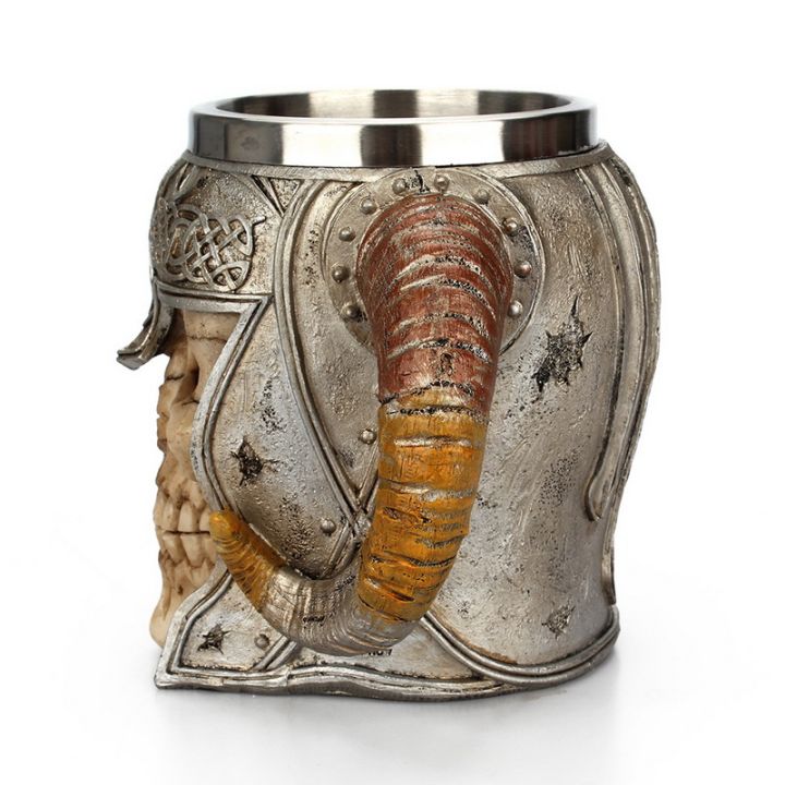 retro-resin-stainless-steel-beer-mug-skull-knight-halloween-coffee-cup-creative-viking-tea-mug-pub-bar-decoration
