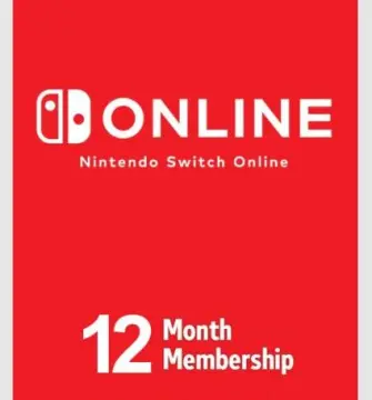 Nintendo switch 12 sale month membership card