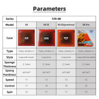 729มิตรภาพ08 ES 08 Pro ปิงปองยางจังหวัดเหนียวปิงปองยาง ITTF ได้รับการอนุมัติ