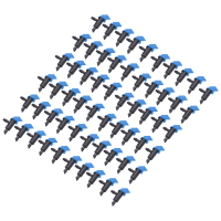 120 Pieces Irrigation Drip Emitter Garden Flag Irrigation Dripper, Trees and Shrubs (Blue Black,2GPH)